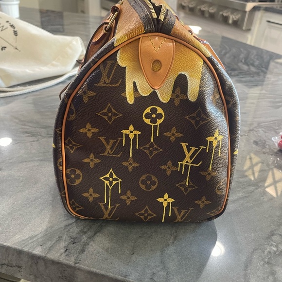 Louis Vuitton Speedy 30 Custom by New Vintage Handbags Las Vegas Queen Bee - Picture 5 of 16